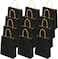 Party Time 24-Pieces A6 Paper Party Bags Hen Party Bags Kraft Paper Bag Bride Birthday Gift Bag Wedding Celebrations Bags Souvenir Bags for Party Favour (Black)