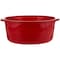 Cosmoplast 10&quot; Round Plastic Basin Tub 3.5L, Red, Ifhhbs004Rd, Round Basin