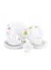 Royalford 20-Piece Melamine Dinner Ware Set White