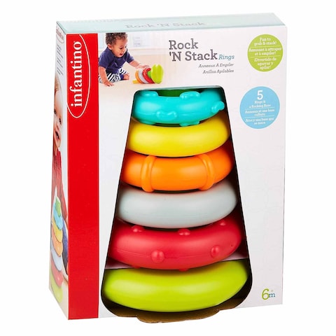Infantino Rock N Stack Rings Toy 6+ Month