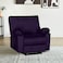 In House Velvet Classic Recliner Chair - Dark Purple - H1