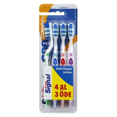 Signal Trident Toothbrush 4 Pieces