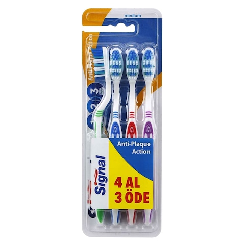 Signal Trident Toothbrush 4 Pieces