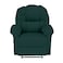 In House Velvet Classic Recliner Chair - Dark Green - NZ100