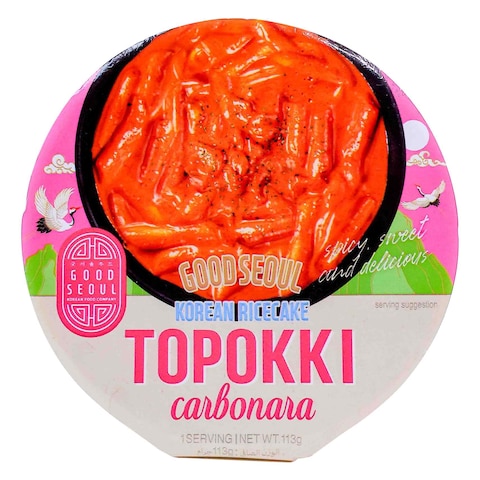 Good Seoul Topokki Carbonara Korean Rice Cake 113g