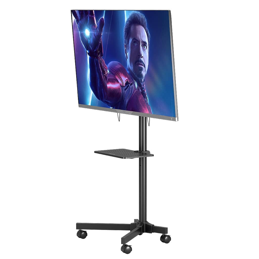 porodo Porodo Mobile Tv Stand pd-tvcrt-bk 23 inch