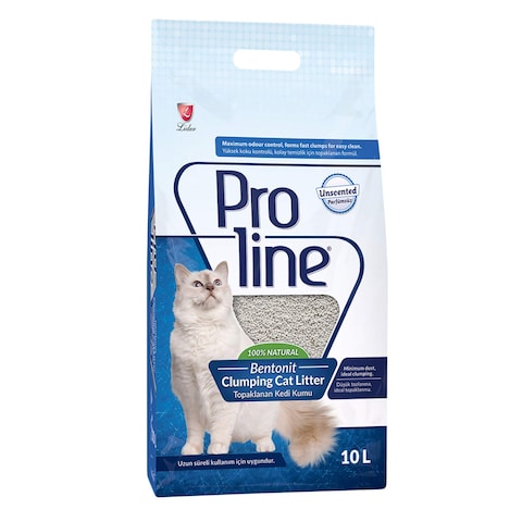 Proline Unscented Bentonite Clumping Cat Litter 10L