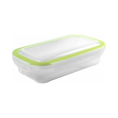 Hega Hermetic Rectangular Food Container - 500 Ml - White