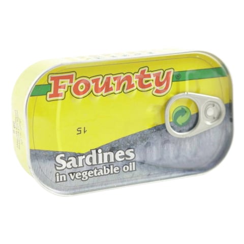 Founty Sardines In Vegetable Oil 125g