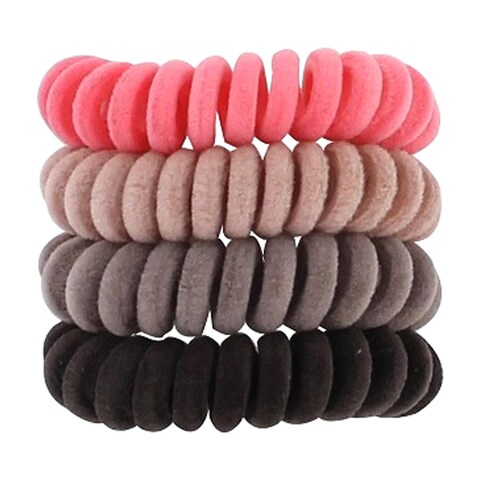 Jean Louis David Ring Hair Elastics Band Multicolour 4 PCS