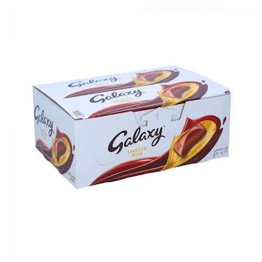 Galaxy Smooth Milk Chocolate Bar, 80g Pack of 12