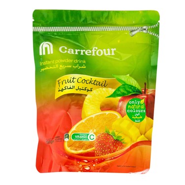 Carrefour instant powder drink fruit cocktail 500 g