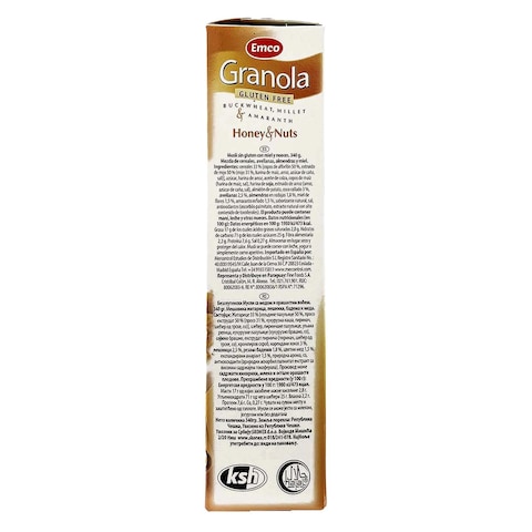 Emco Gluten-Free Honey Nuts Granola 340g