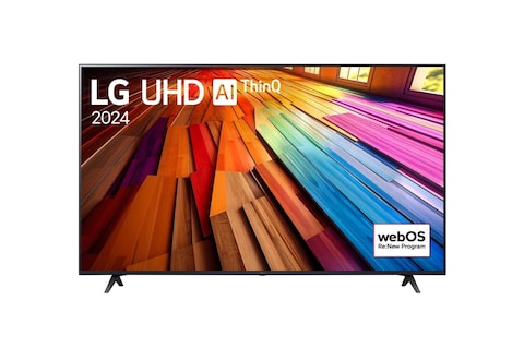 LG 65 Inch UHD UT80 4K Smart TV AI Magic remote HDR10 webOS24 2024 65UT80006LA.AMVE Black