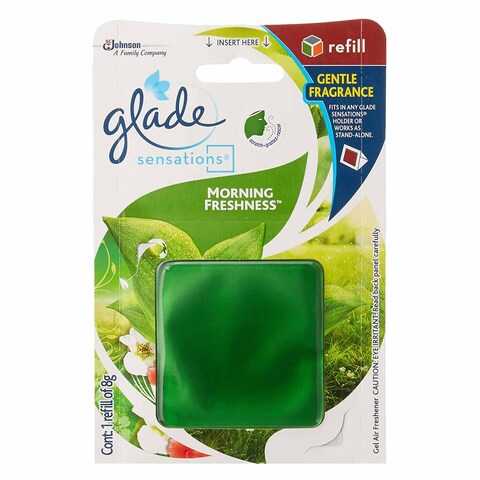 Buy GLADE SENSATIONS GEL  AIR FRESHENER  MORNING FRESHNESS  FRAGRANCE 8G in Kuwait