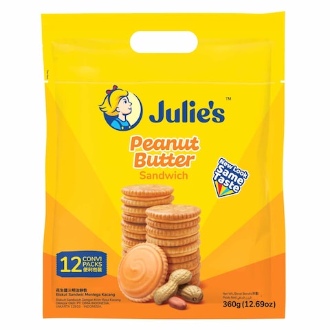 Julie&#39;s Peanut Butter Sandwich Biscuits 360g