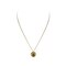 Aiwanto Necklace Gold Neck Chain With Round Shape Pendant Elegant Necklace Beautiful Gift Womens Girls Necklace