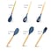 9-Piece Spatula And Turner Set Black 30centimeter
