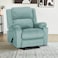 In House Velvet Rocking &amp; Rotating Recliner Chair - Light Turquoise - AB02