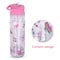 Eazy Kids 6 &amp; 4 Convertible Bento Lunch Box w/ 550ml Double Wall Water Bottle and Spoon Fork Set - Glitter Pink