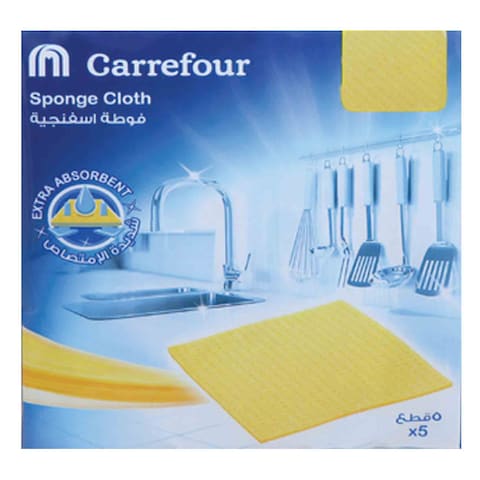 Carrefour Sponge Cloths 5 Pieces