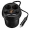 KKmoon - 3.1A Dual USB Car Charger Cup Shape Voltage Current Display Phone Charging Device