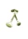 Leosense - Dual Sided Jade Roller Green/Gold