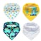 Little Story Bandana Drool Bibs Set of 4 - DINOSAUR
