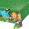Creative Converting Jungle Safari Plastic Table Cover- 102-Inch x 54-Inch Size