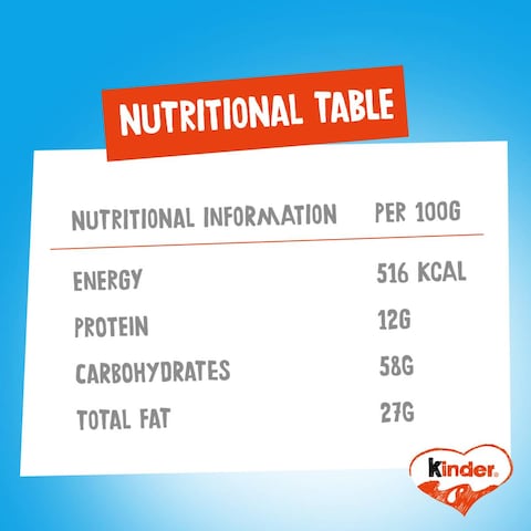 Kinder Maxi Chocolate Bar, Multi Pack, 11 Bars, 231g