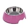 Nutrapet Melamine Round Bowl Mexican Pink L:22 * 7.5cms 700/Ml23.6Oz