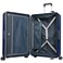 Eminent Vertica Hard Case Travel Bag Cabin Luggage Trolley Polypropylene Lightweight Suitcase 4 Quiet Double Spinner Wheels With Tsa Lock B0006 DarkBlue