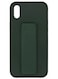 Zolo Finger Grip Holder and standing cover with Car Magnetic Multi-function Shockproof Protective Case Cover For iphone X / Xs Green