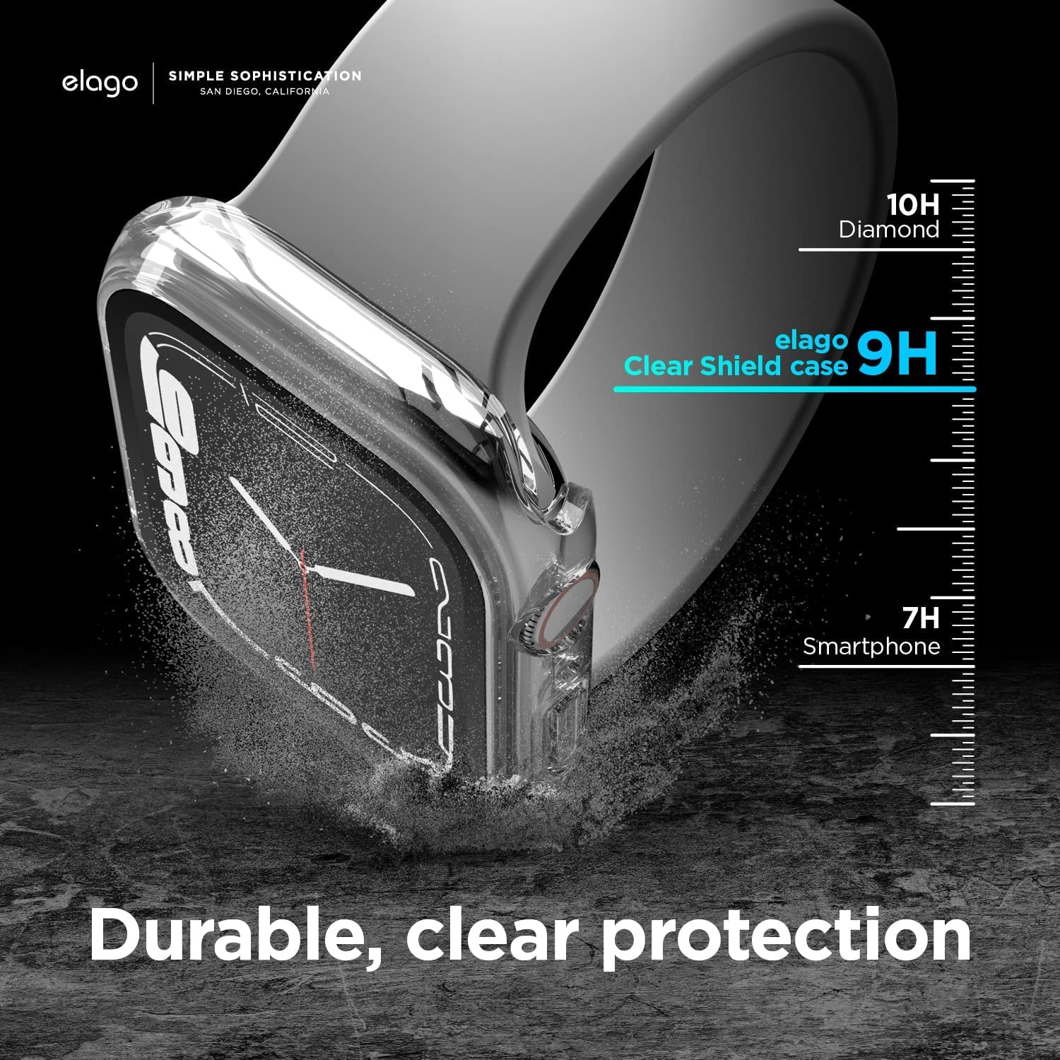 Elago Clear Shield for Apple Watch Series 8/7 (45mm) case cover - Clear