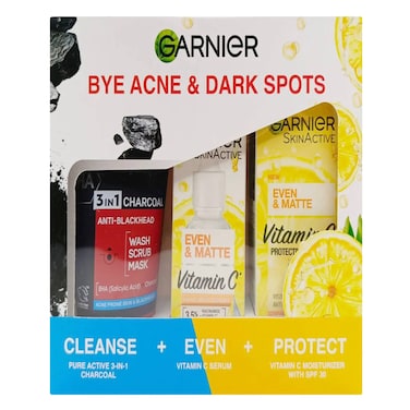 Garnier Bye Acne And Dark Spots Kit 3 Pieces