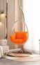 Yulan Transparent Bubble Chair Standing Indoor Swing Hanging Chair High Quality Hanging swing Transparent Acrylic Oval Shape (C) YL0T18-547