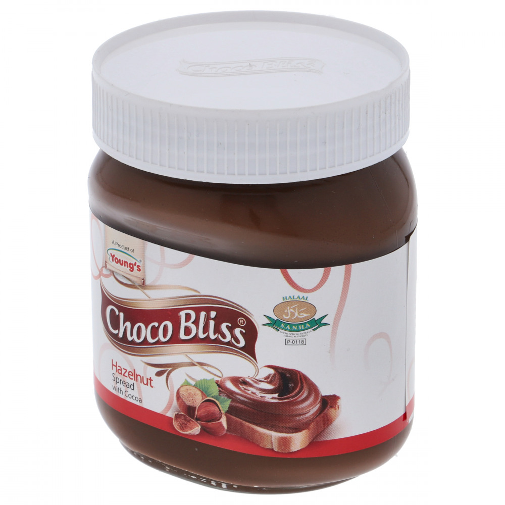 Young&#39;s Choco Bliss Hazelnut Spread Jar 360 gr