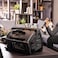 Geepas Portable 12-Inch Trolley Bluetooth Speaker With Wireless Microphones &amp; LED Lights GMS8519