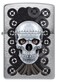 Zippo CI018298 200 Metal Skull Brushed Chrome Windproof Lighter