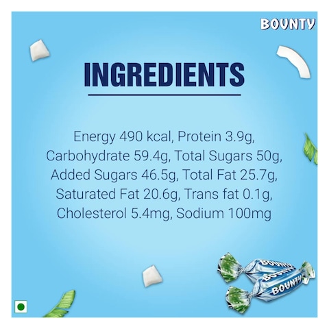 Bounty Miniatures Milk Chocolate Mini Bars - 150 gram