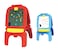 Rbwtoys - Indoor-Outdoor Premium Quality 2 In 1 Black And White Board With Magnetic Alphabet RW-16607