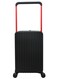 حقيبة سفر متينة للجنسين من مورانو خفيفة الوزن، حقيبة باربع بعجلات دوارة مع قفل مدمج من TSA (أسود، حقيبة محمولة 20-بوصة)