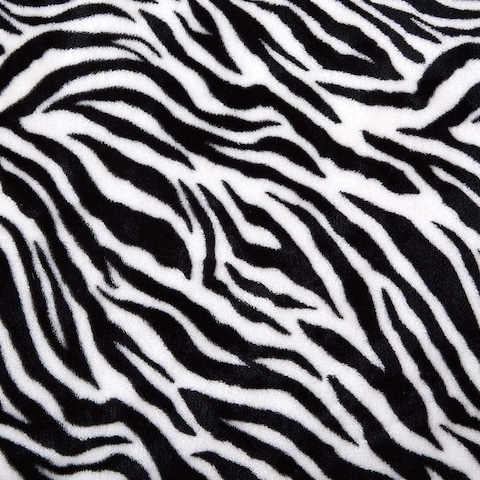 Fabienne Silky Soft Bed Blanket Flannel Throw King Size With Zebra Print