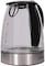 Elekta 1.7 Liter Glass Electric Kettle Cordless With Blue LED Light Black &amp; Silver Model KT001G -1 Years Full Warranty.