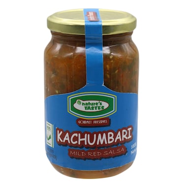 Nature&#39;s Tastes Kachumbari Mild Red Salsa 400g