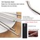 Generic-4 Pcs Reusable Drinking Straw Set 304 Stainless Steel Metal Straw Straight Bent with Cleaner Brush