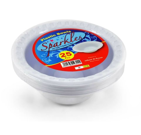SPARKLE PLASTIC BOWL ROUND NO.15 1X