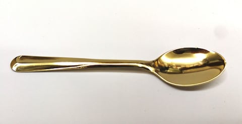 Generic 12-Piece Gold Plated Tea Spoon Set Gold 10 cm - Japan