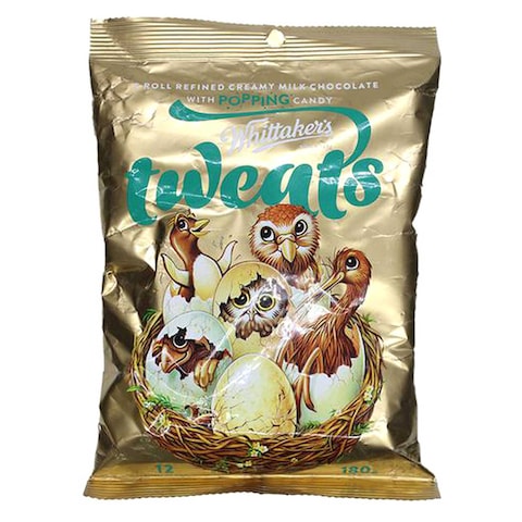 Whittaker&#39;s Tweats Creamy Milk Chocolate with Popping Candy Mini Slab 180g