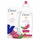 Dove go fresh pomegranate body wash 250 ml + puff